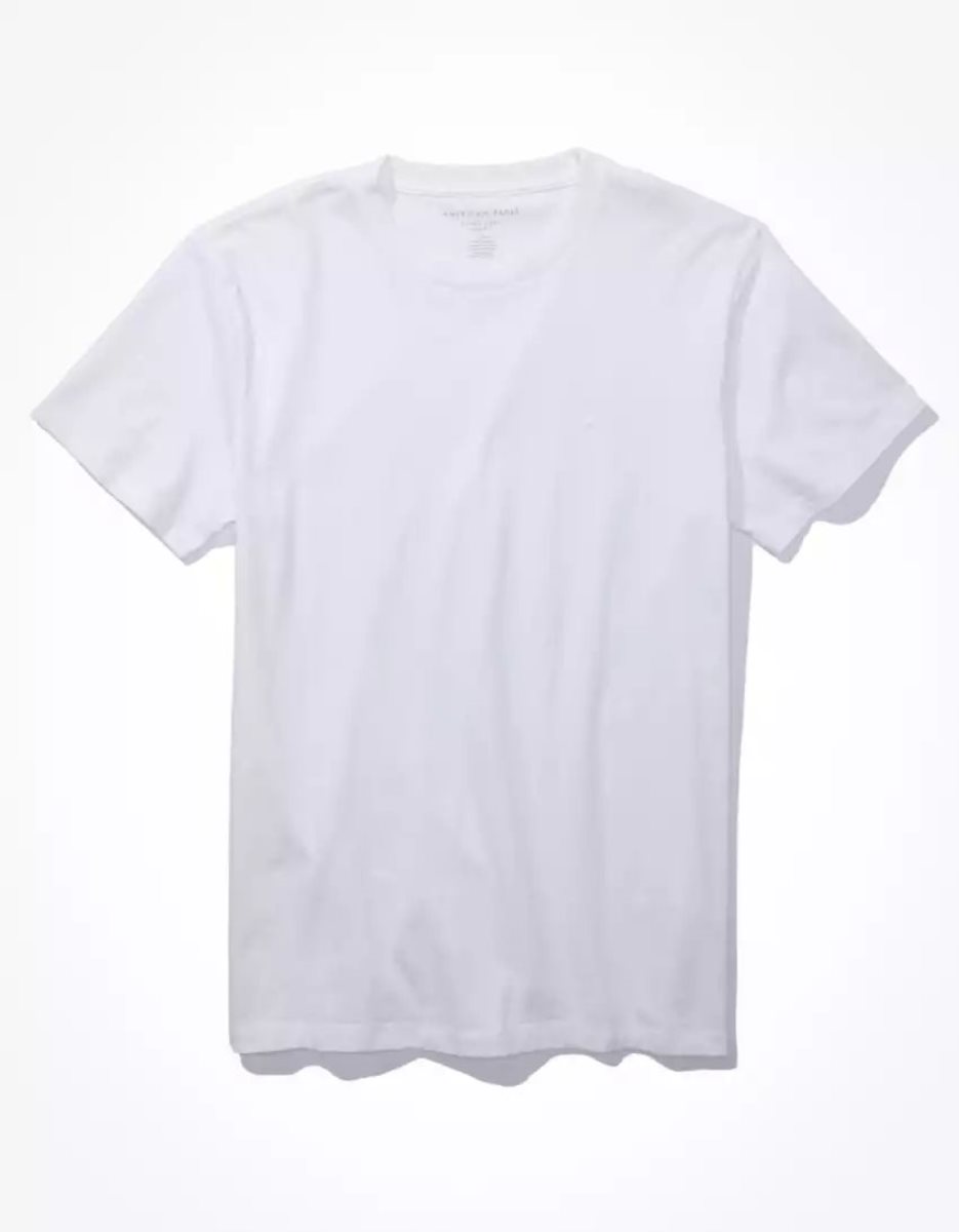 T Shirts American Eagle AE Super Soft Legend Slim Fit Blanche Homme | HXD-93232129